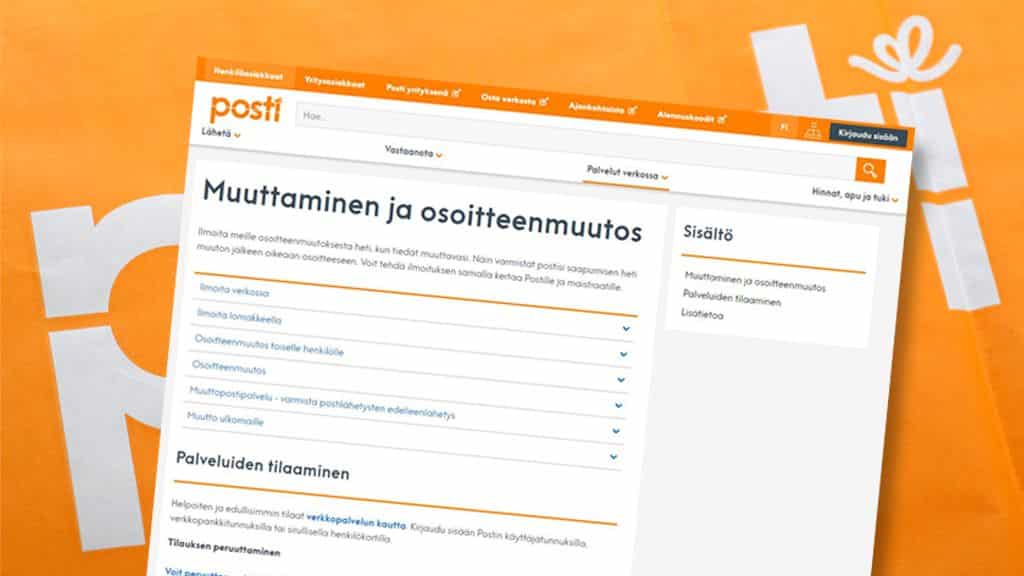 muuttoilmoitus posi
